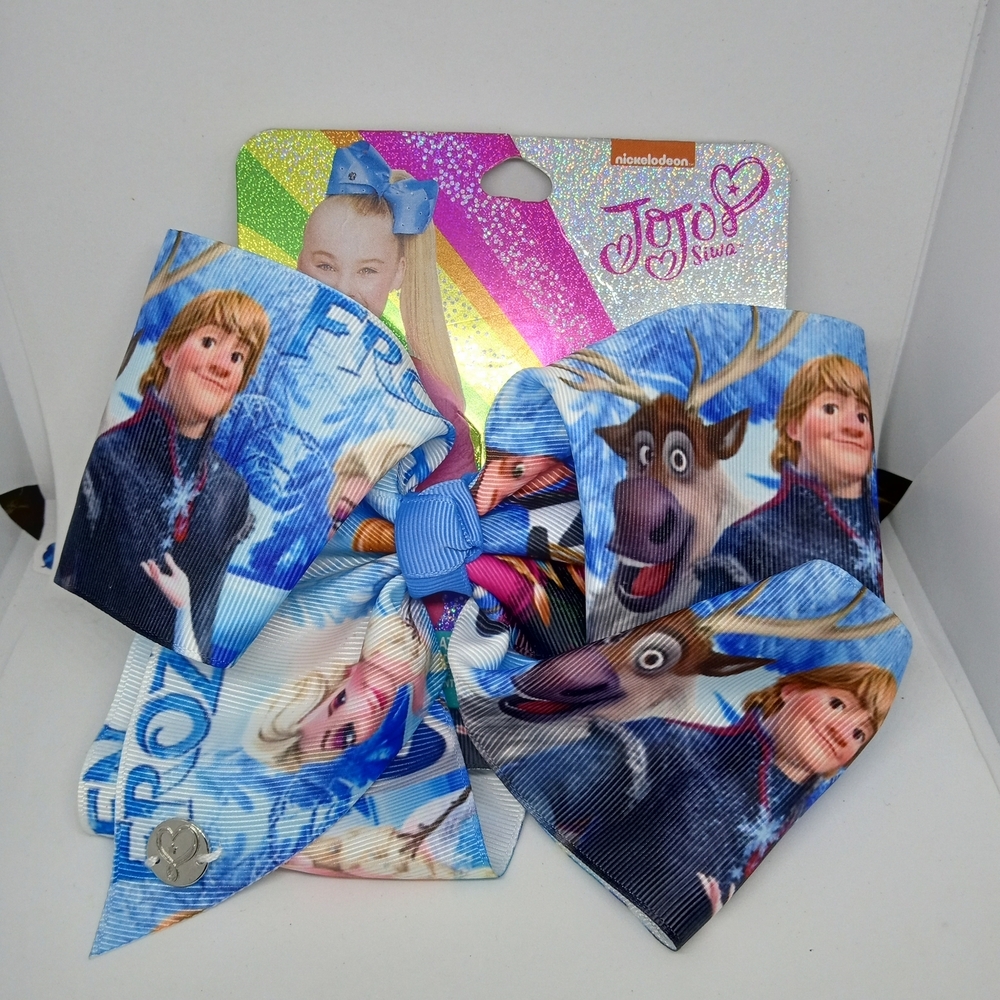 JoJo Siwa Blue Frozen Character Hair Bow